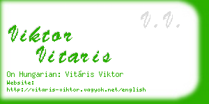 viktor vitaris business card